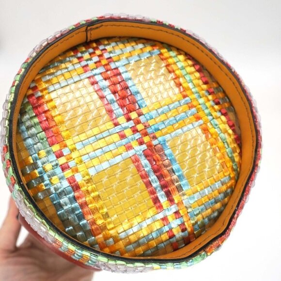 BOYY Bag x M'O Moda Operandi Raffia Woven Bucket Tote Artsy Purse Rare Find! - Picture 6 of 13